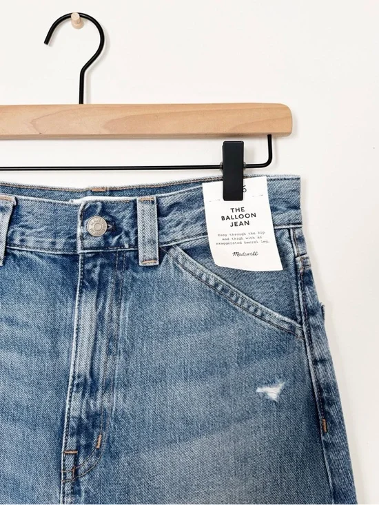 Madewell The Balloon Jean in Dobbins Wash Size 26 - Picture 7 of 10